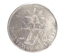 Comprar Moneda De Plata 50 Centavos Balanza 1886 Go Guanajuato