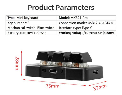 Teclado Office Black Multimedia Game Mk321-pro Connection