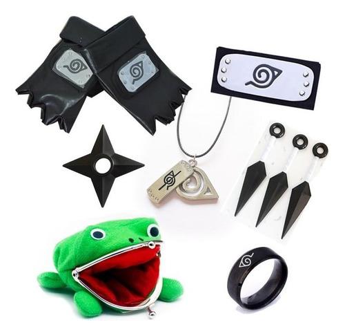 . Banda Naruto Shippuden Con Token Y Shuriken. Set Cosplay