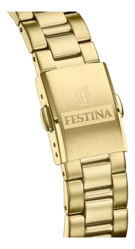Reloj Para Mujer Festina Acero Clasico F20557/2 Dorado