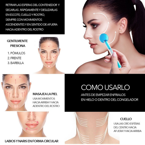 Imagen 3 de 3 de Crio Esferas Reparadoras Contorno De Ojos Y Cuello Reafirman