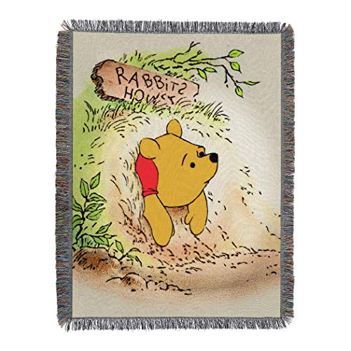 S Winnie The Pooh Vintage Pooh Manta Tejida Tapiz 48 X ...