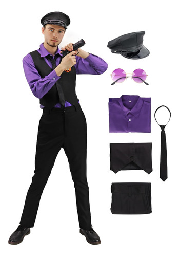 C-zofek Disfraz De Cosplay Morado Para Hombre, Talla Ee. Uu.