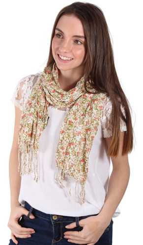 Pashmina Mujer Pañuelo Chalina Viscosa Estamp Liberty 6482