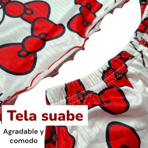 Pijama De Dos Piezas Hello Kitty, Blusa Y Short