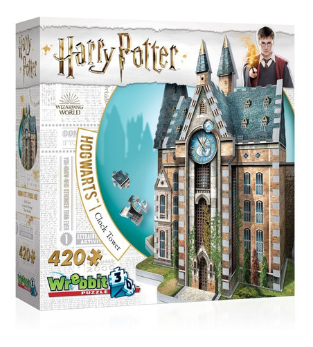 Wrebbit Rompecabezas 3d 3d De Harry Potter Hogwarts Clock T