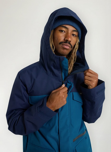 Campera De Ski Snowboard Burton Covert Hombre 10k Azul Azul Marino Small