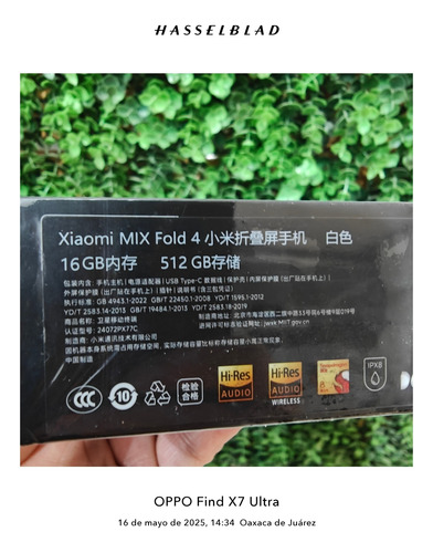 Xiaomi Mix Fold 4 16gb/512gb, Color Blanco, A Msi, Equipo En Caja Sellada. (Usado)