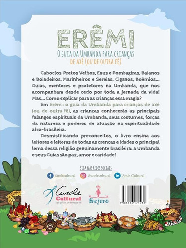 Erêmi: O Guia Da Umbanda Para Crianças De Axé (ou De Outra Fé), De Leandro, Luana. Editora Arole Cultural, Capa Mole Em Português