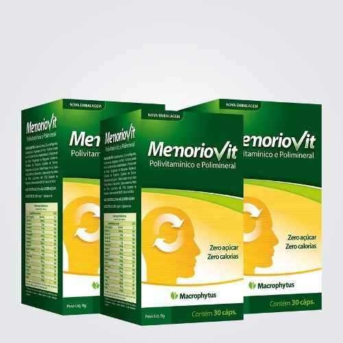 Memoriovit 3x 30 Capsulas Multivitaminico Vencimento Próximo