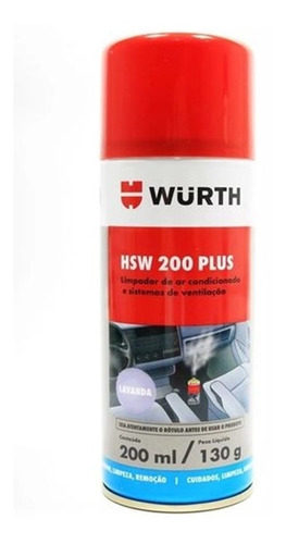 Hsw Limpa Ar Condicinado  Wurth 200ml