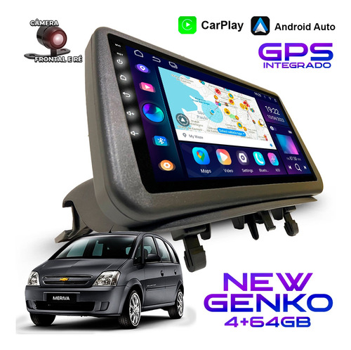 Multimídia Meriva Lançamento 9 Polegadas Gps Carplay Sem Fio