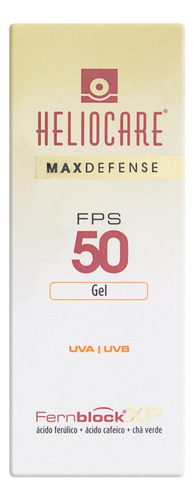 Protetor Solar Gel FPS 50 Heliocare Max Defense Caixa 50g