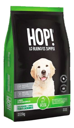 Hop! Perro Cachorro Raza Mediana Y Grande 3kg. Np