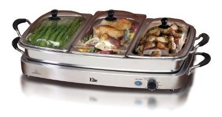 Elite Gourmet Ewm-6122 maximatic Servidor Doble Tipo Buffet