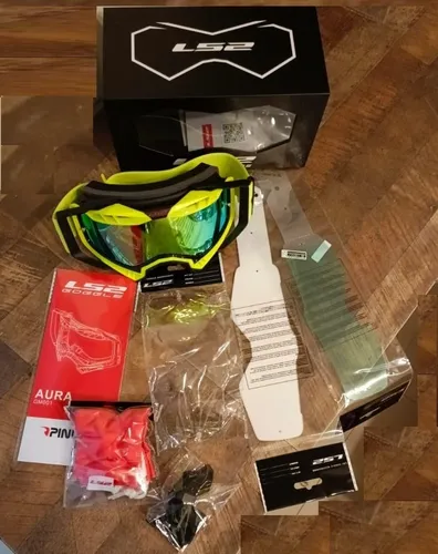 Antiparra Ls2 Aura Pro Enduro Motocross 2 Visores Tear Off