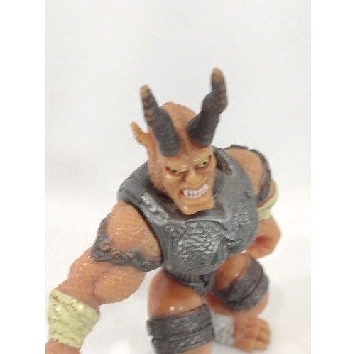 Boneco Antigo Guerreiro Chifrudo Medieval Monstro (Usado)