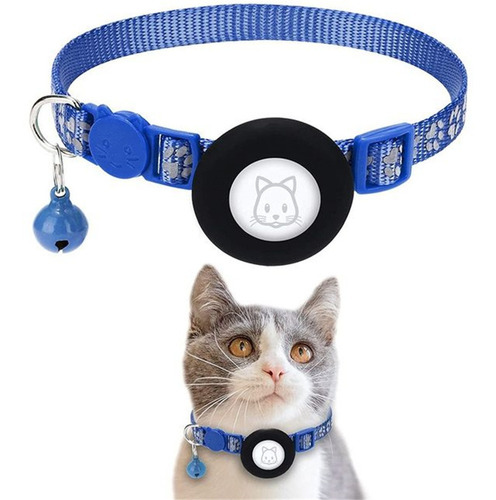 Para Collar De Gato Airtag Con Diseño De Pata Reflectante