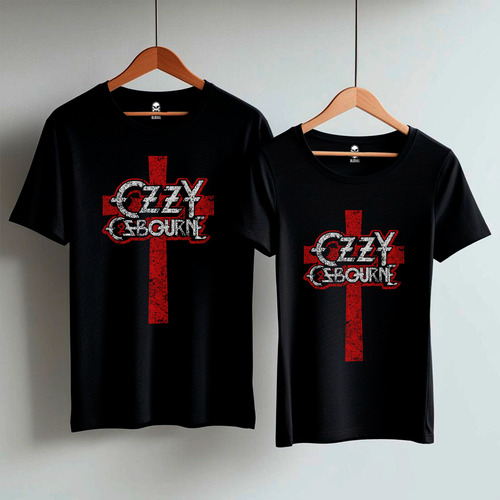 Remera Ozzy Osbourne Cruz Logo Rock Metal 100% Algodón