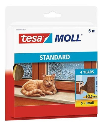 Pack 3 Tesamoll Tubular Estandar 9mm X 6mts Café Tesa