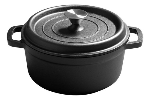 Olla De Hierro Fundido Con Tapa, Cazuela Multiusos, 20cm