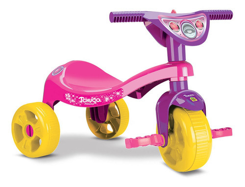 Triciclo Passeio Tchuco Princess Infantil - Samba Toys Cor Rosa