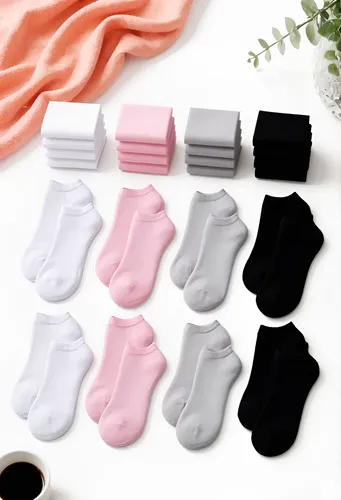 Kit 12 Pares Meias Infantil Feminino Menina Criança