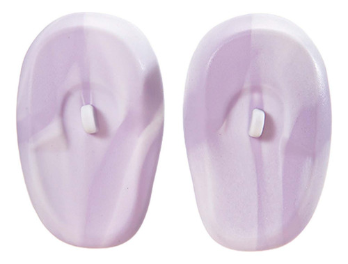 2 Protetores De Orelha De Silicone Para Violeta Claro