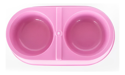 Comedouro Duplo Ração Água 350 Ml Cães Gatos Vasilha Tigela