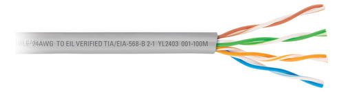 Cable Utp Cat5e Bobina 100m Gris
