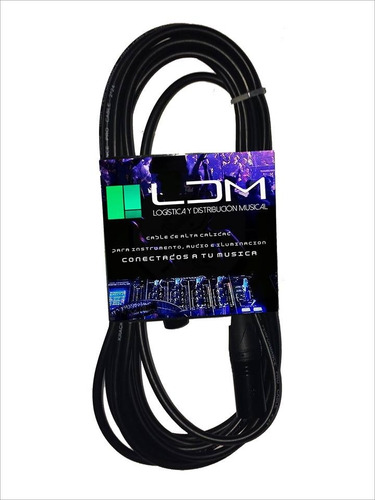 Cable Para Microfono 3 Mts Ldm 100% Cobre Envio Gratis 