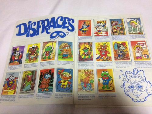 Álbum De Estampas Muppet Babies 1988 Vintage Revista 