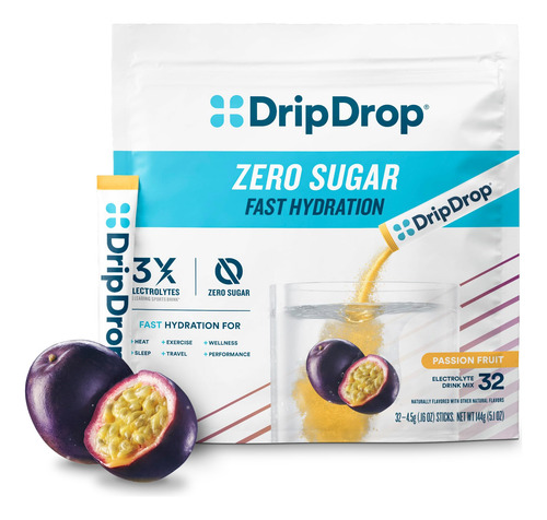 Pacotes De Eletrólito Em Pó Dripdrop Hydration Zero Sugar