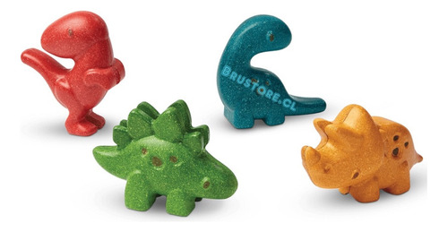 Set Dinosaurios De Madera Didáctico Envío Gratis