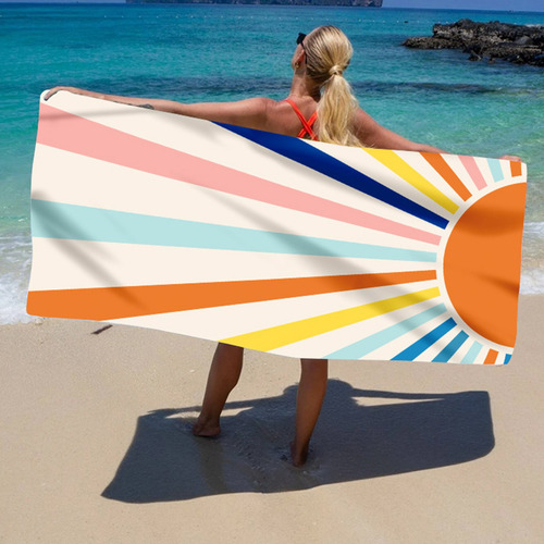 Toalla De Baño B Toalla De Playa De Terciopelo De Doble Cara