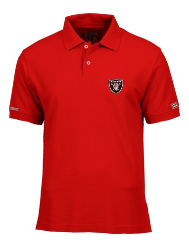 Camiseta Tipo Polo Nfl Raider Logo Php