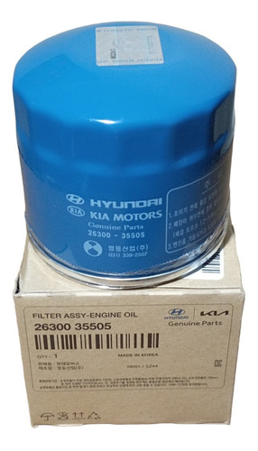 Filtro Aceite Hyundai Accent  2014 Al 2023 Original