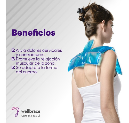 Imagen 3 de 10 de Almohadilla Cervical Gel Frío Calor Contractura Muscular