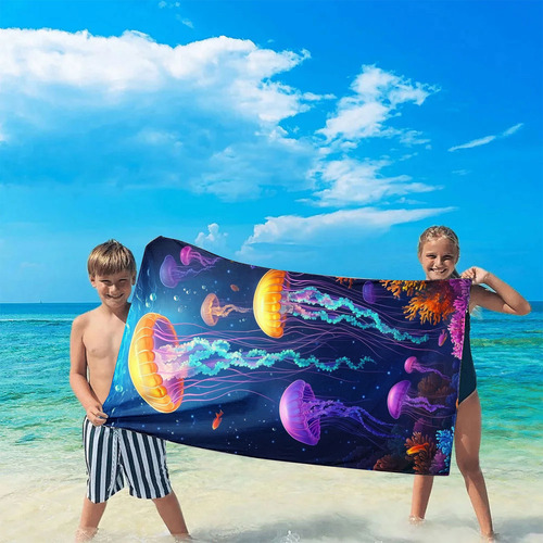 Toalla De Playa En Forma De Pu Con Estampado De Bentos, Mant