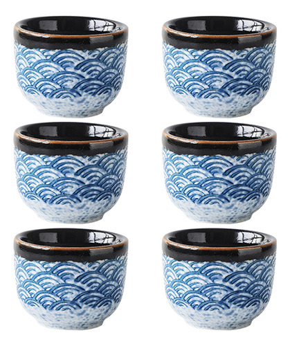 Tazas De Té Japonesas Transparentes, Estilo Chino, 6 Unidade