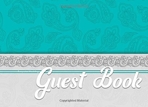 Guest Book (visitor Log Book Turquoise 825x6)