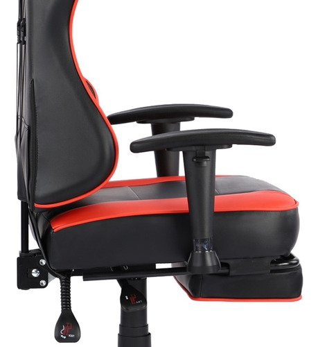Imagen 6 de 8 de Silla Gamer Pro Gaming Giratoria Con Reposapies Blanco
