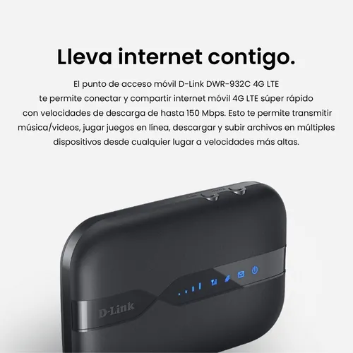 Dispositivo WIFI Router 4G Para Tener Internet Portatil Con Bateria  Recargable