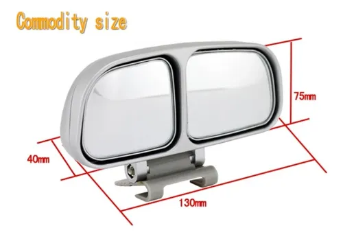 Espejo Gran Angular Convexo Retrovisor D Carro Universal X 2