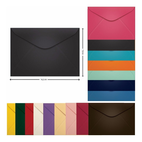 Envelope Carta 114x162 Fidji Rosa Claro Scrity 100 Unidades Cor Preto Los Angeles