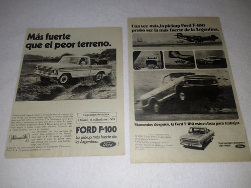 Lote Publicidades Ford F100/fiesta/escort/mondeo/fairlane