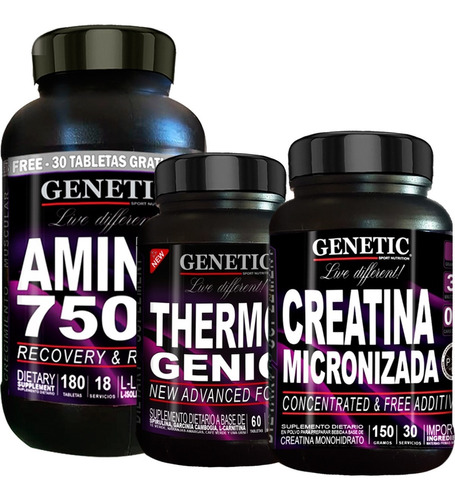 Aumento Muscular Definido Amino Thermogenic Creatina Genetic