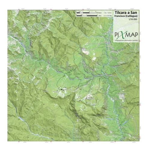 Imagen 2 de 5 de Mapa Topográfico: Tilcara A San Francisco