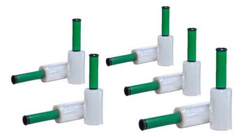 Kit Rolo Filme Stretch Com Cabo Aplicador - Kit De 10 Peças