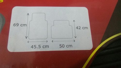 Tapetes Para Auto Material Caucho 3 Piezas Universales